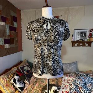 Leopard Print Women's Top